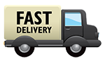 Garden Gourmet Market same-day grocery delivery truck icon.